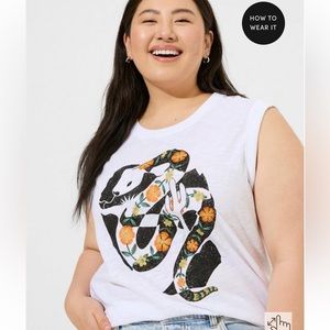 Torrid Graphic Classic Fit Heritage Slub Crew Neck Muscle Tee